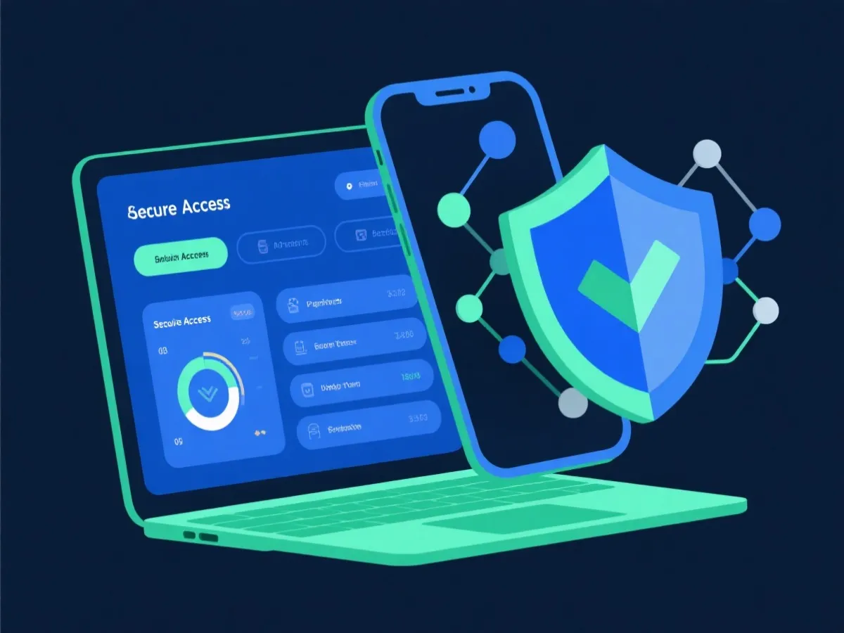 稳定访问与多端连接示意图